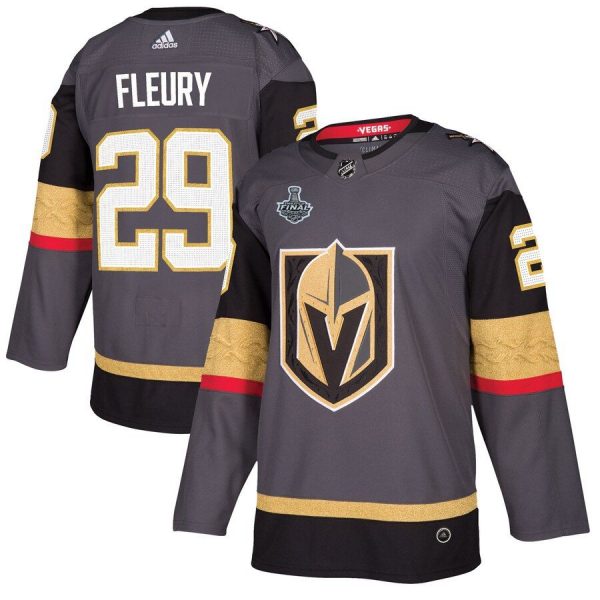 Marc-Andre Fleury Vegas Golden Knights 2018 Stanley Cup Final Bound Patch Player Jersey Gray
