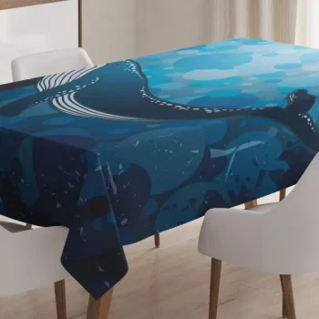 Marine Motif Ocean Retro 3D Printed Tablecloth Table Decor Home Decor