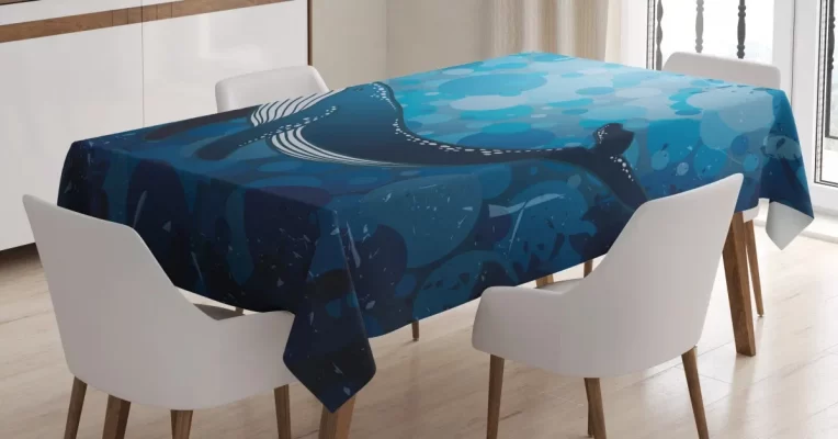 Marine Motif Ocean Retro 3D Printed Tablecloth Table Decor Home Decor
