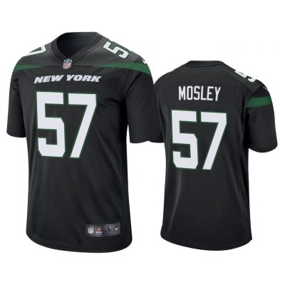 Men 2019 C.J. Mosley #57 New York Jets Black Game Jersey