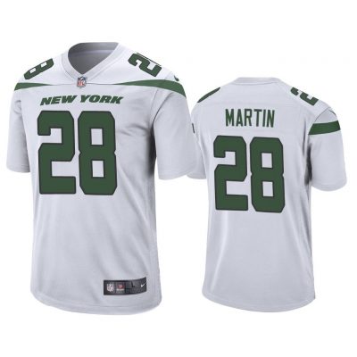 Men 2019 Curtis Martin #28 New York Jets White Game Jersey