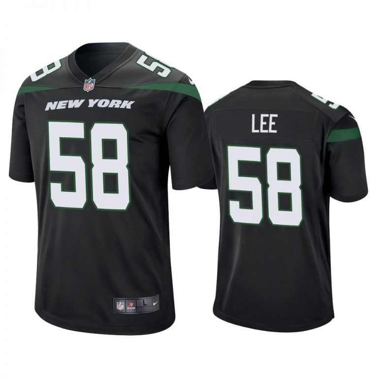 Men 2019 Darron Lee #58 New York Jets Black Game Jersey