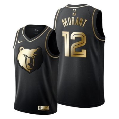 Men 2019 Draft Memphis Grizzlies Ja Morant Men Golden Edition Jersey