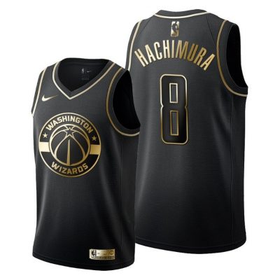 Men 2019 Draft Washington Wizards Rui Hachimura Men Golden Edition Jersey