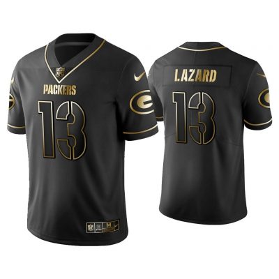 Men 2019 Golden Edition Limited Packers Allen Lazard Black Jersey