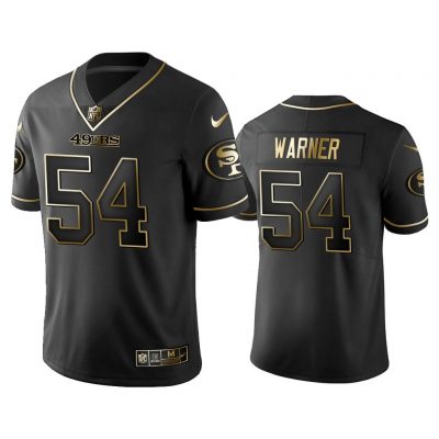 Men 2019 Golden Edition Vapor Limited 49ers Fred Warner Black Jersey