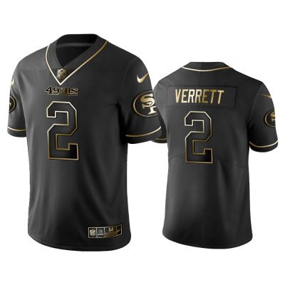 Men 2019 Golden Edition Vapor Limited 49ers Jason Verrett Black Jersey