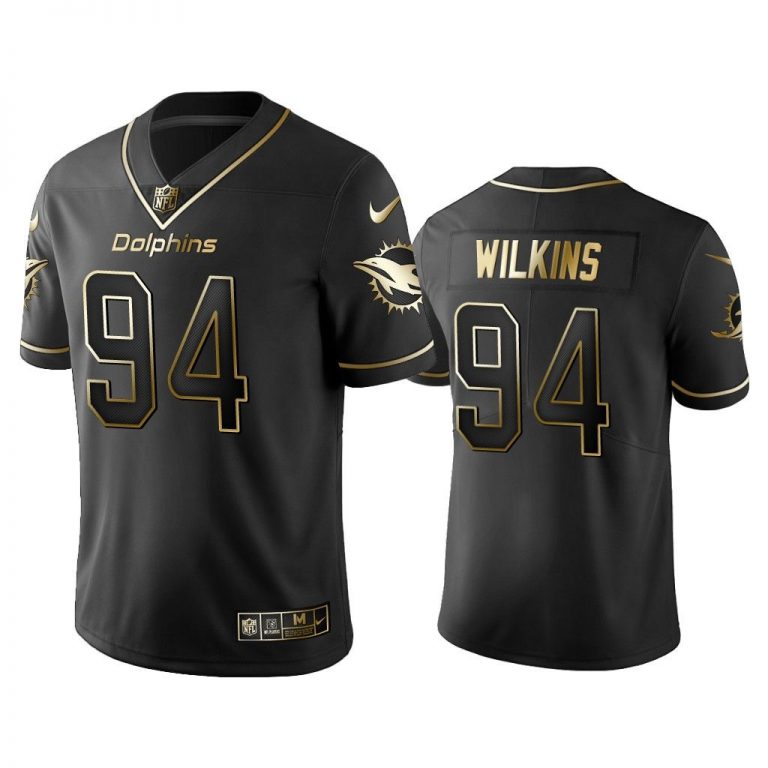 Men 2019 Golden Edition Vapor Limited Dolphins Christian Wilkins Black Jersey