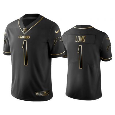 Men 2019 Golden Edition Vapor Limited Los Angeles Chargers #1 Ty Long Black Jersey