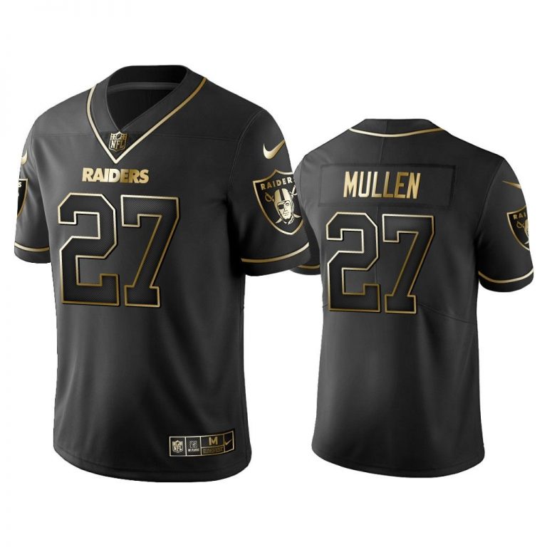 Men 2019 Golden Edition Vapor Limited Raiders Trayvon Mullen Black Jersey