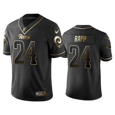 Men 2019 Golden Edition Vapor Limited Rams Taylor Rapp Black Jersey