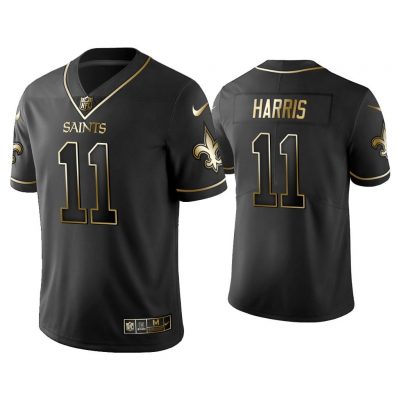 Men 2019 Golden Edition Vapor Limited Saints Deonte Harris Black Jersey