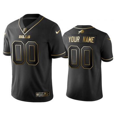 Men 2019 Golden Edition Vapor Untouchable Limited Buffalo Bills Custom Black Jersey