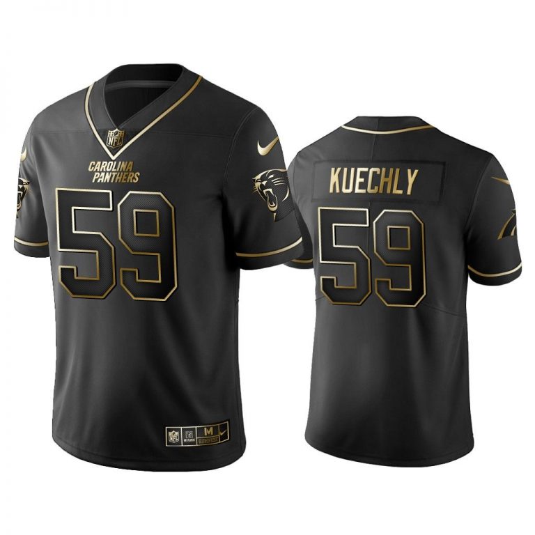 Men 2019 Golden Edition Vapor Untouchable Limited Carolina Panthers #59 Luke Kuechly Black Jersey