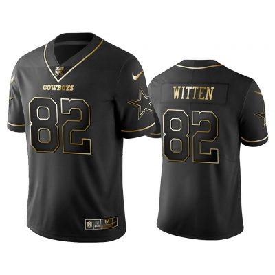 Men 2019 Golden Edition Vapor Untouchable Limited Dallas Cowboys #82 Jason Witten Black Jersey