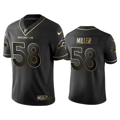 Men 2019 Golden Edition Vapor Untouchable Limited Denver Broncos #58 Von Miller Black Jersey