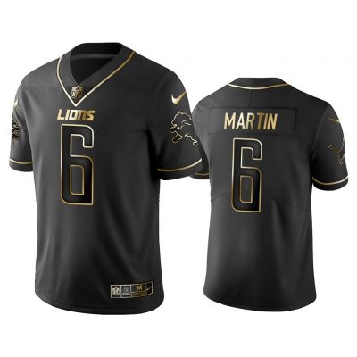 Men 2019 Golden Edition Vapor Untouchable Limited Detroit Lions #6 Sam Martin Black Jersey