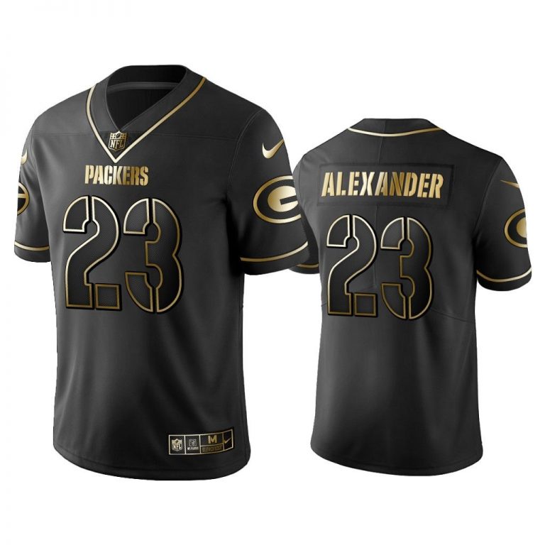 Men 2019 Golden Edition Vapor Untouchable Limited Green Bay Packers #23 Jaire Alexander Black Jersey