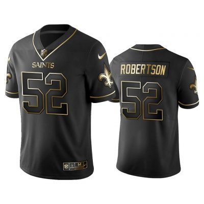 Men 2019 Golden Edition Vapor Untouchable Limited New Orleans Saints #52 Craig Robertson Black Jersey