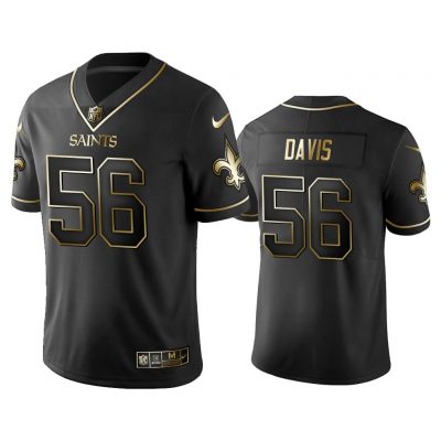 Men 2019 Golden Edition Vapor Untouchable Limited New Orleans Saints #56 Demario Davis Black Jersey