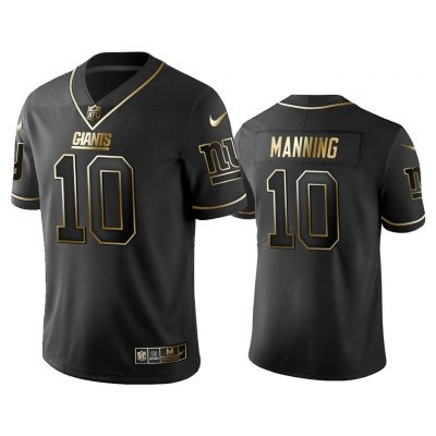 Men 2019 Golden Edition Vapor Untouchable Limited New York Giants #10 Eli Manning Black Jersey