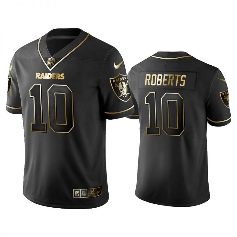 Men 2019 Golden Edition Vapor Untouchable Limited Oakland Raiders #10 Seth Roberts Black Jersey