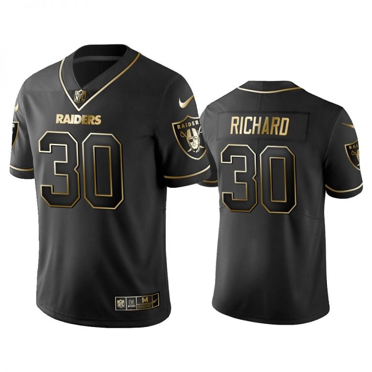 Men 2019 Golden Edition Vapor Untouchable Limited Oakland Raiders #30 Jalen Richard Black Jersey