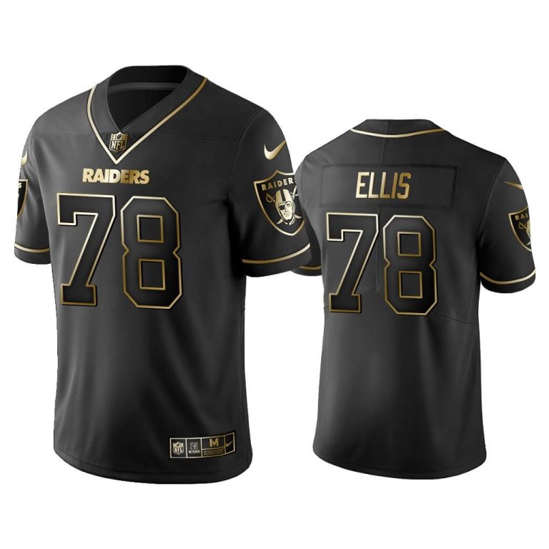 Men 2019 Golden Edition Vapor Untouchable Limited Oakland Raiders #78 Justin Ellis Black Jersey