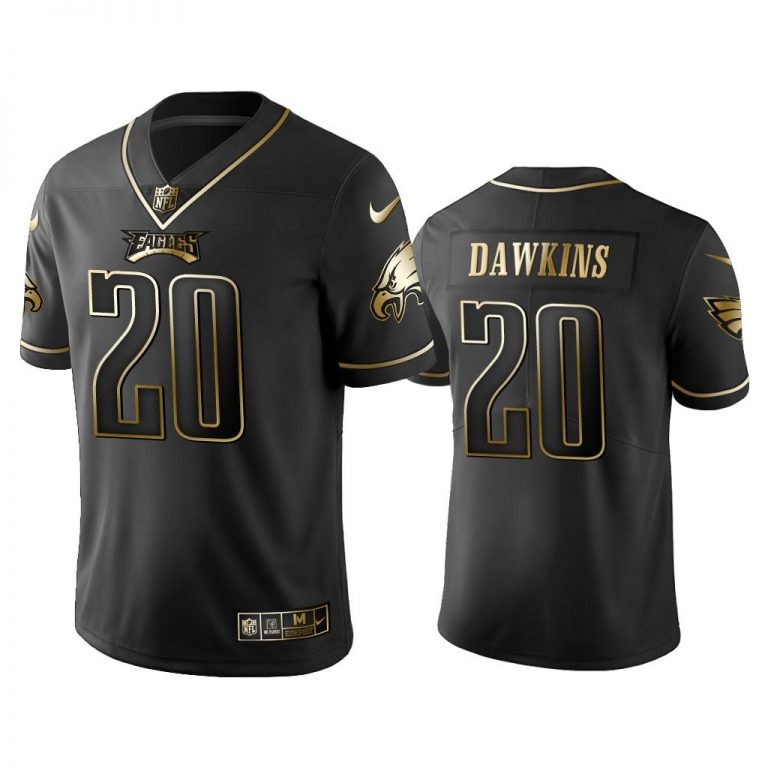 Men 2019 Golden Edition Vapor Untouchable Limited Philadelphia Eagles #20 Brian Dawkins Black Jersey