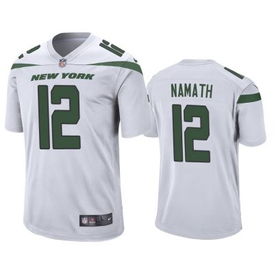 Men 2019 Joe Namath #12 New York Jets White Game Jersey
