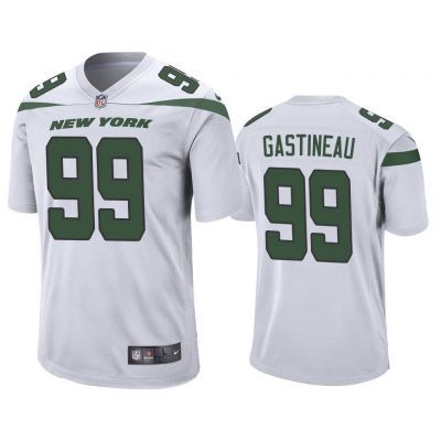 Men 2019 Mark Gastineau #99 New York Jets White Game Jersey