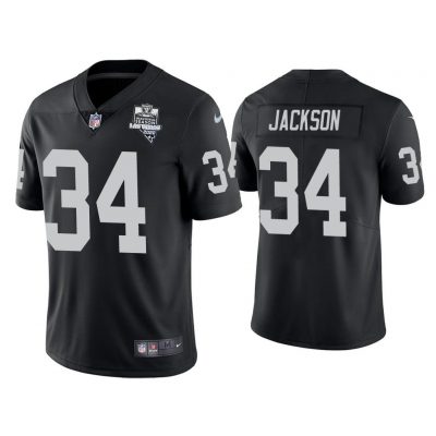 Men 2020 Bo Jackson Las Vegas Raiders Black Inaugural Season Vapor Limited Jersey