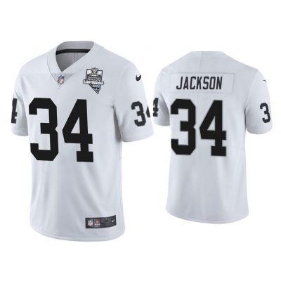 Men 2020 Bo Jackson Las Vegas Raiders White Inaugural Season Vapor Limited Jersey