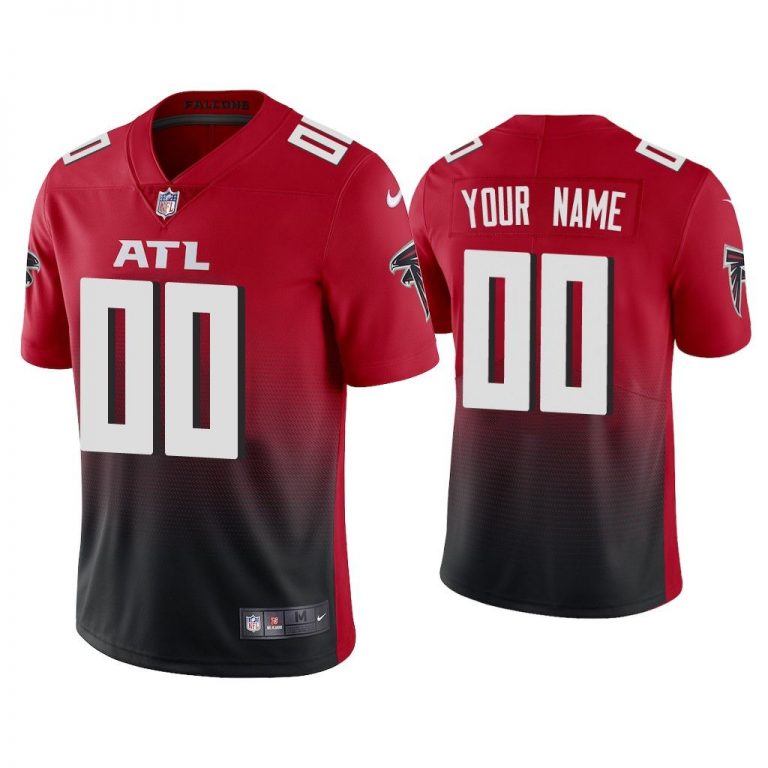 Men 2020 Custom Atlanta Falcons Red 2nd Alternate Vapor Limited Jersey