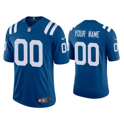 Men 2020 Custom Indianapolis Colts Royal Vapor Limited Jersey