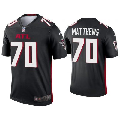 Men 2020 Jake Matthews Atlanta Falcons Black Legend Jersey