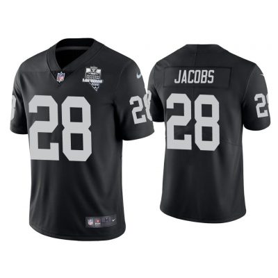 Men 2020 Josh Jacobs Las Vegas Raiders Black Inaugural Season Vapor Limited Jersey