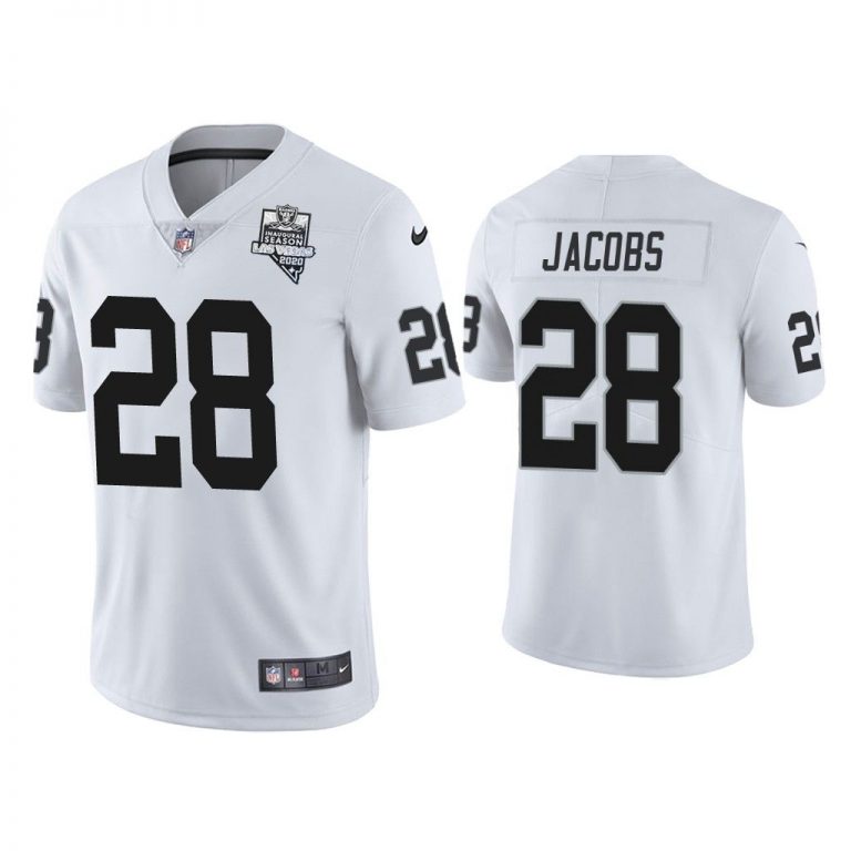 Men 2020 Josh Jacobs Las Vegas Raiders White Inaugural Season Vapor Limited Jersey