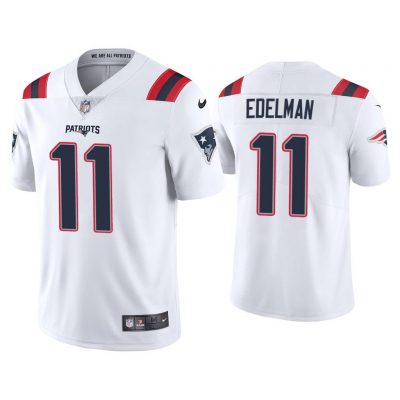 Men 2020 Julian Edelman New England Patriots White Vapor Limited Jersey