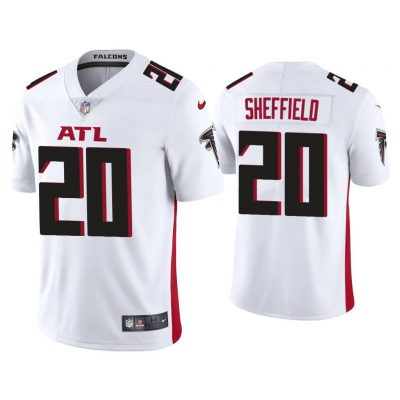 Men 2020 Kendall Sheffield Atlanta Falcons White Vapor Limited Jersey