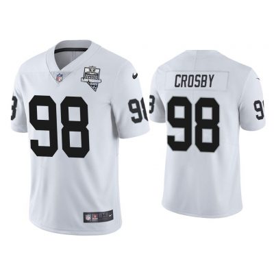 Men 2020 Maxx Crosby Las Vegas Raiders White Inaugural Season Vapor Limited Jersey