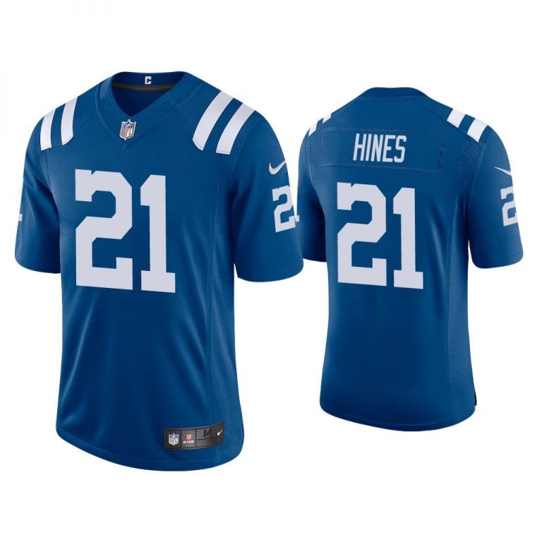 Men 2020 Nyheim Hines Indianapolis Colts Royal Vapor Limited Jersey