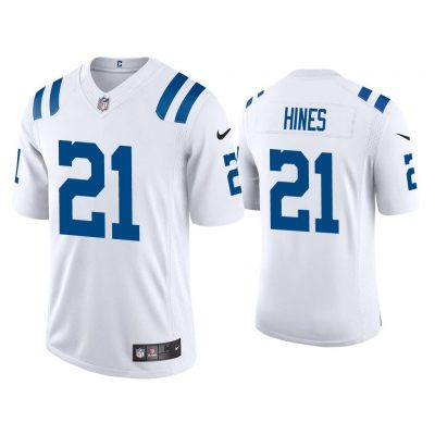 Men 2020 Nyheim Hines Indianapolis Colts White Vapor Limited Jersey
