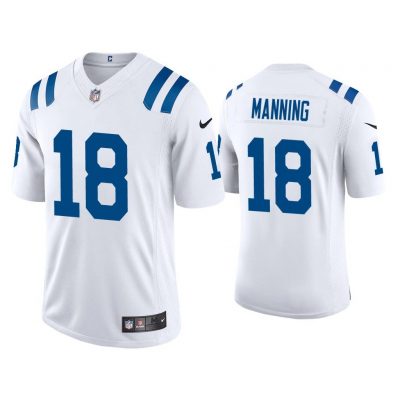Men 2020 Peyton Manning Indianapolis Colts White Vapor Limited Jersey