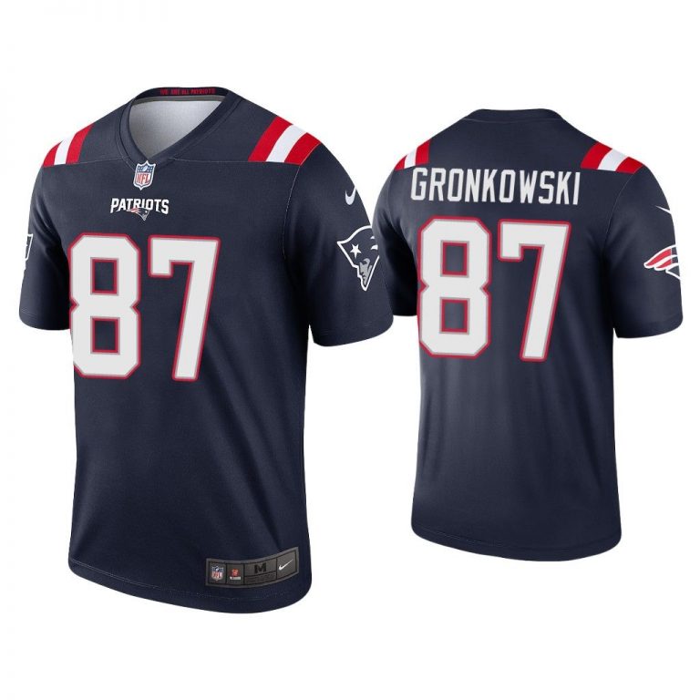 Men 2020 Rob Gronkowski New England Patriots Navy Legend Jersey