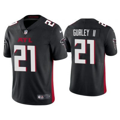 Men 2020 Todd Gurley II Atlanta Falcons Black Vapor Limited Jersey