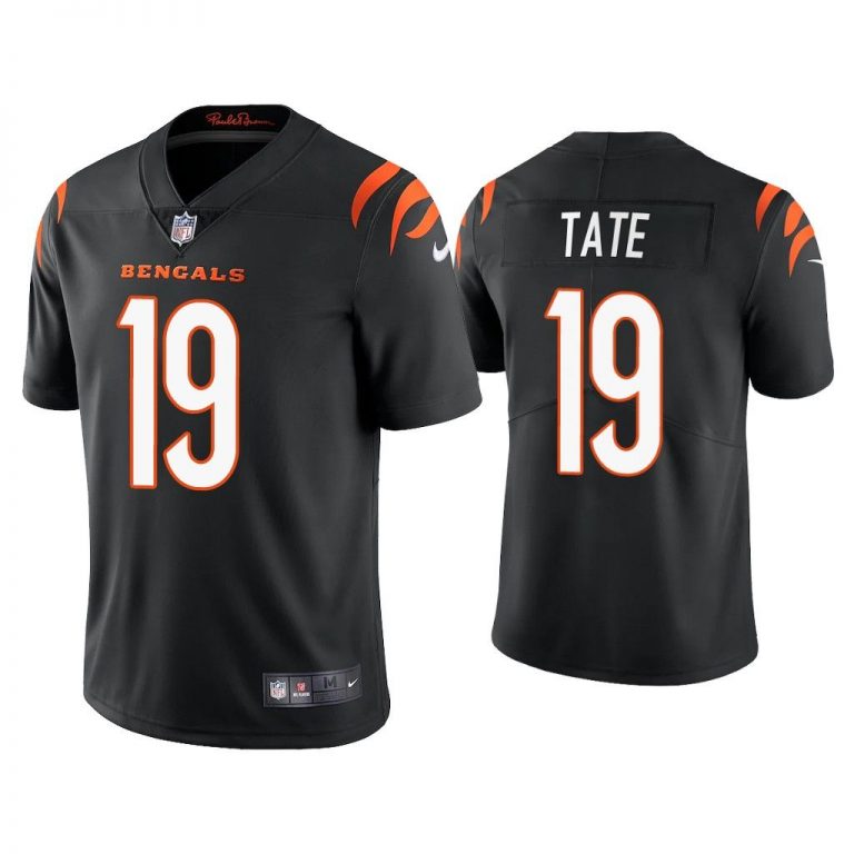 Men 2021 Auden Tate Cincinnati Bengals Black Vapor Limited Jersey