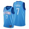 Men 2021 NBA Draft Jalen Green Houston Rockets Blue Jersey City Edition