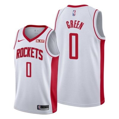 Men 2021 NBA Draft Jalen Green Houston Rockets White Jersey Association Edition