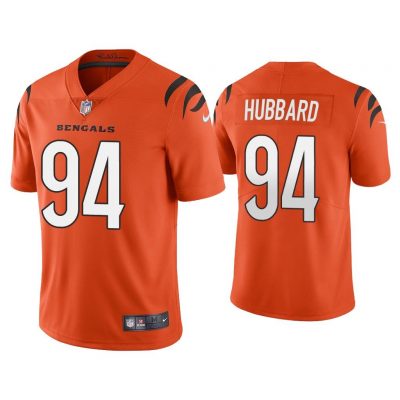 Men 2021 Sam Hubbard Cincinnati Bengals Orange Vapor Limited Jersey